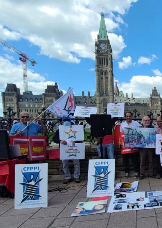 گزارش اکسیون در اتاوا مقابل پارلمان کانادا در حمایت از کارگران اعتصابی در ایران