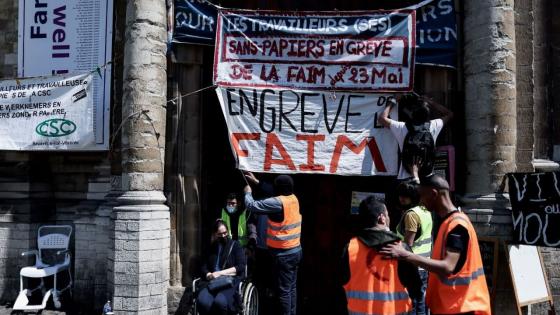 گزارشی از اعتصاب غذای پناهندگان در بلژیک!