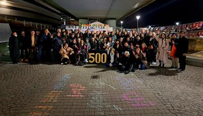 ۵۰۰ مین روز تحصن مقابل دفتر سازمان ملل در وین